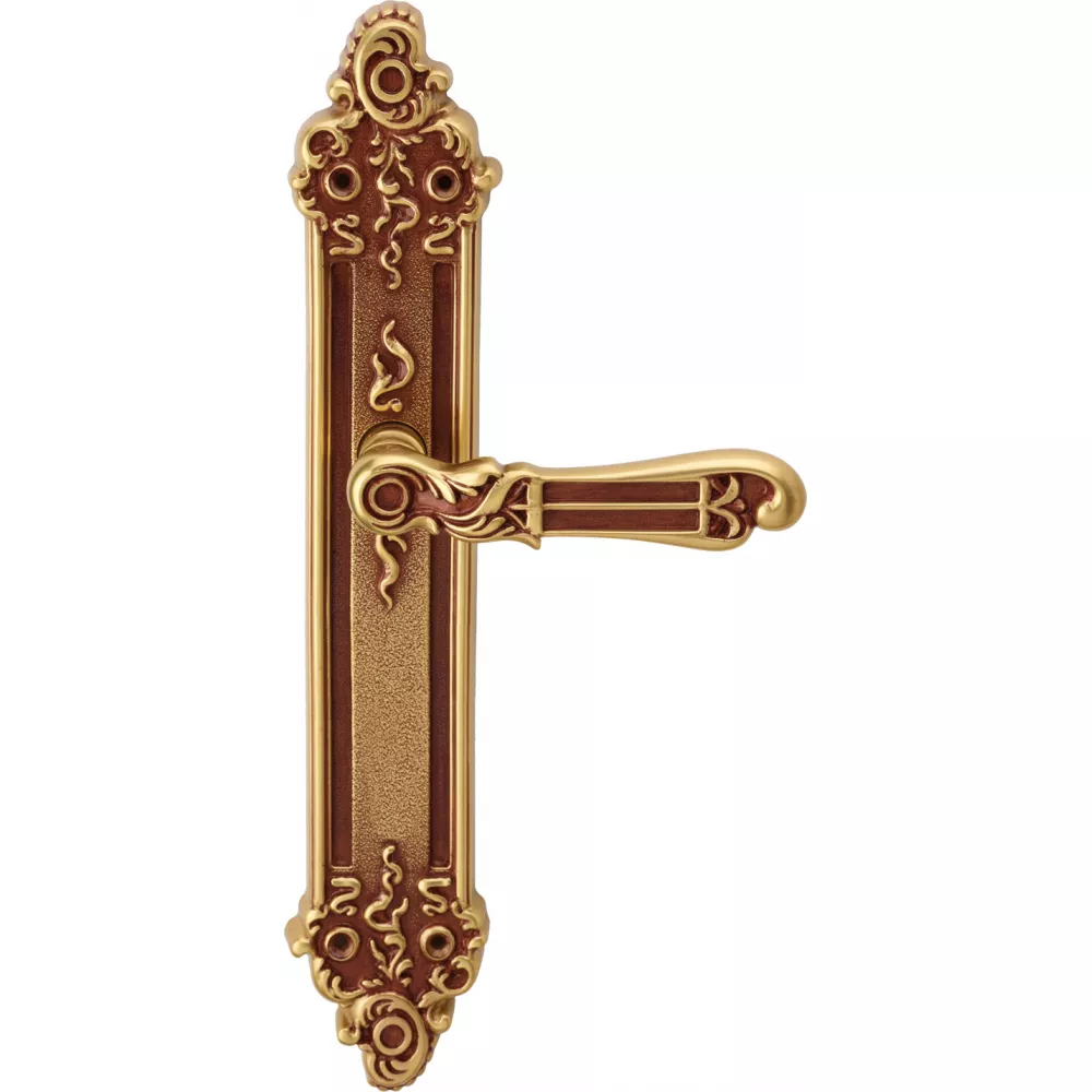 Klamka do drzwi Tiffany - dlugi szyld - brak otworu - wykonczenie OF